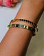 Water Resistant Bangle (Green Zircon square)